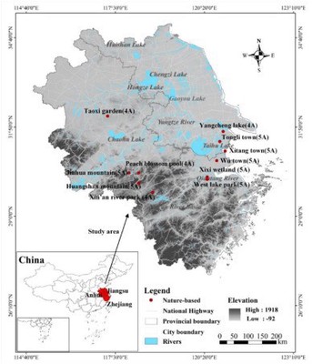 Study site within the region of Yangtze River Delta